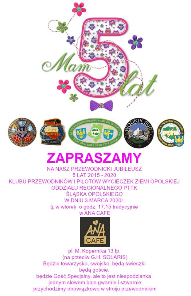 Jubileusz Klubu Przewodników i Pilotów Wycieczek Ziemi Opolskiej